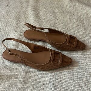 Brown rattan summer slings